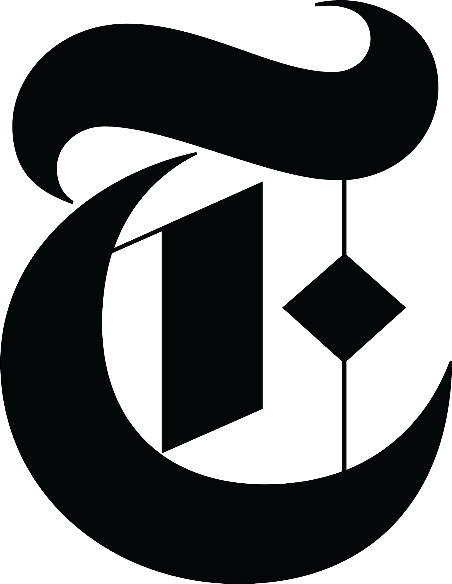 New York Times Logo Blackand White PNG Image