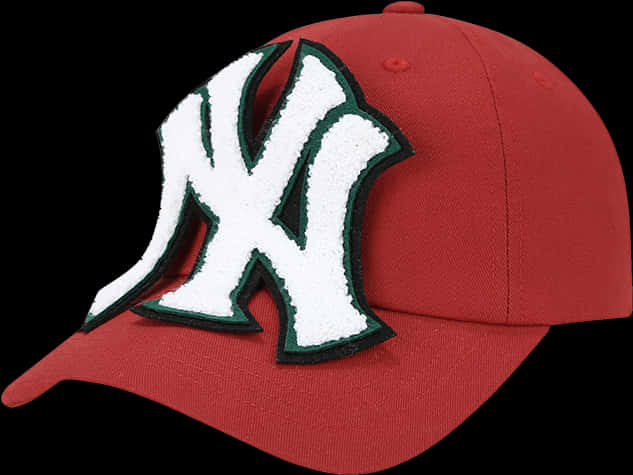 New York Yankees Logo Red Cap PNG Image