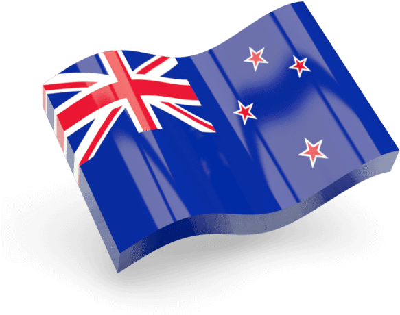 New Zealand Flag Waving PNG Image