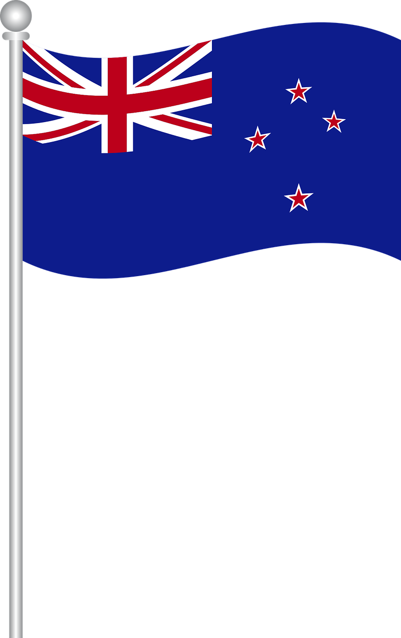 New Zealand Flag Waving PNG Image