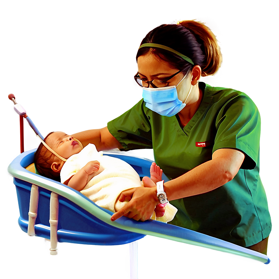 Newborn Care Nurse Png 06292024 PNG Image