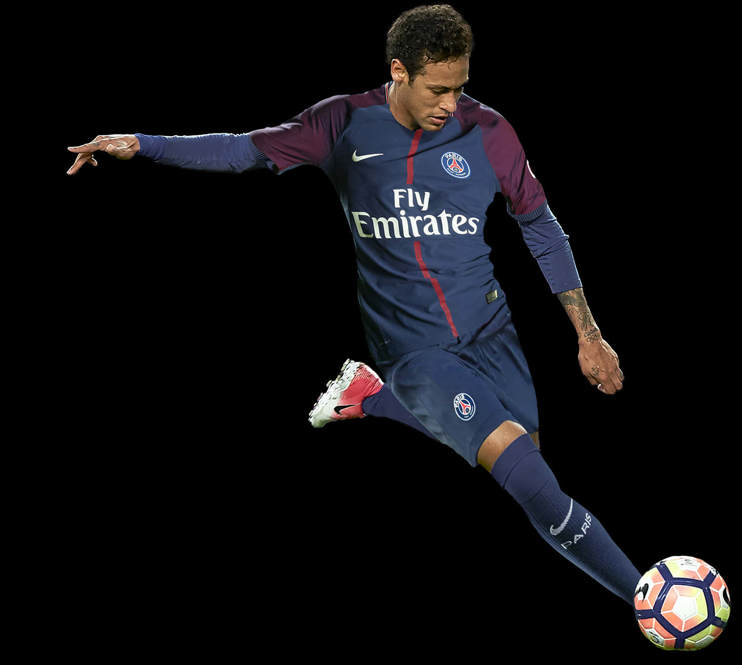 Neymar P S G Action Shot PNG Image