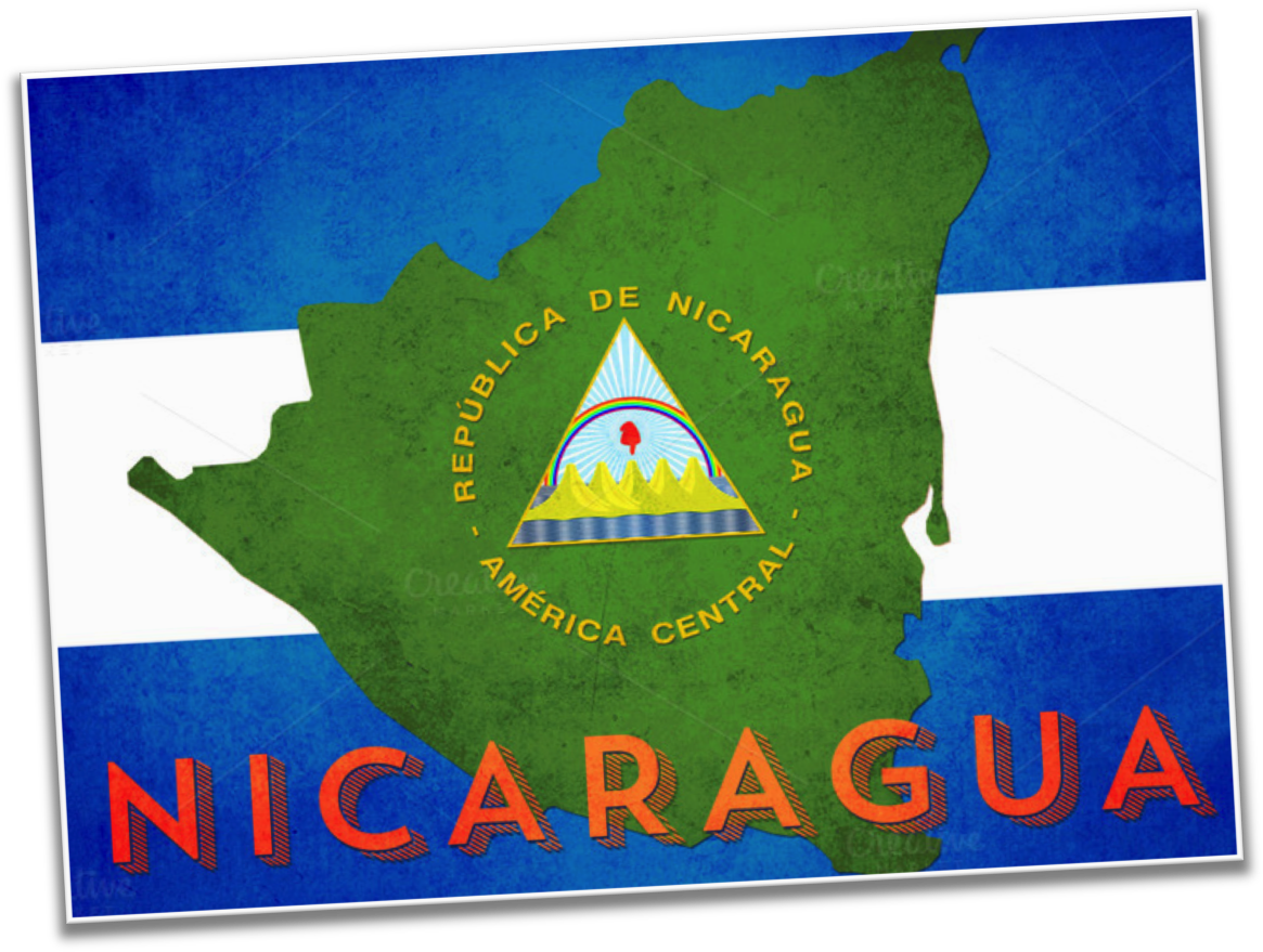 Nicaragua Mapand Flag Illustration PNG Image