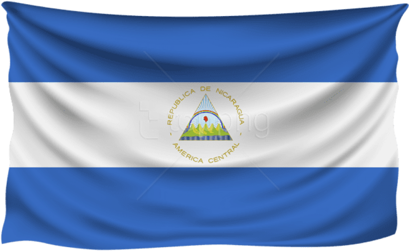 Nicaraguan Flag Waving PNG Image