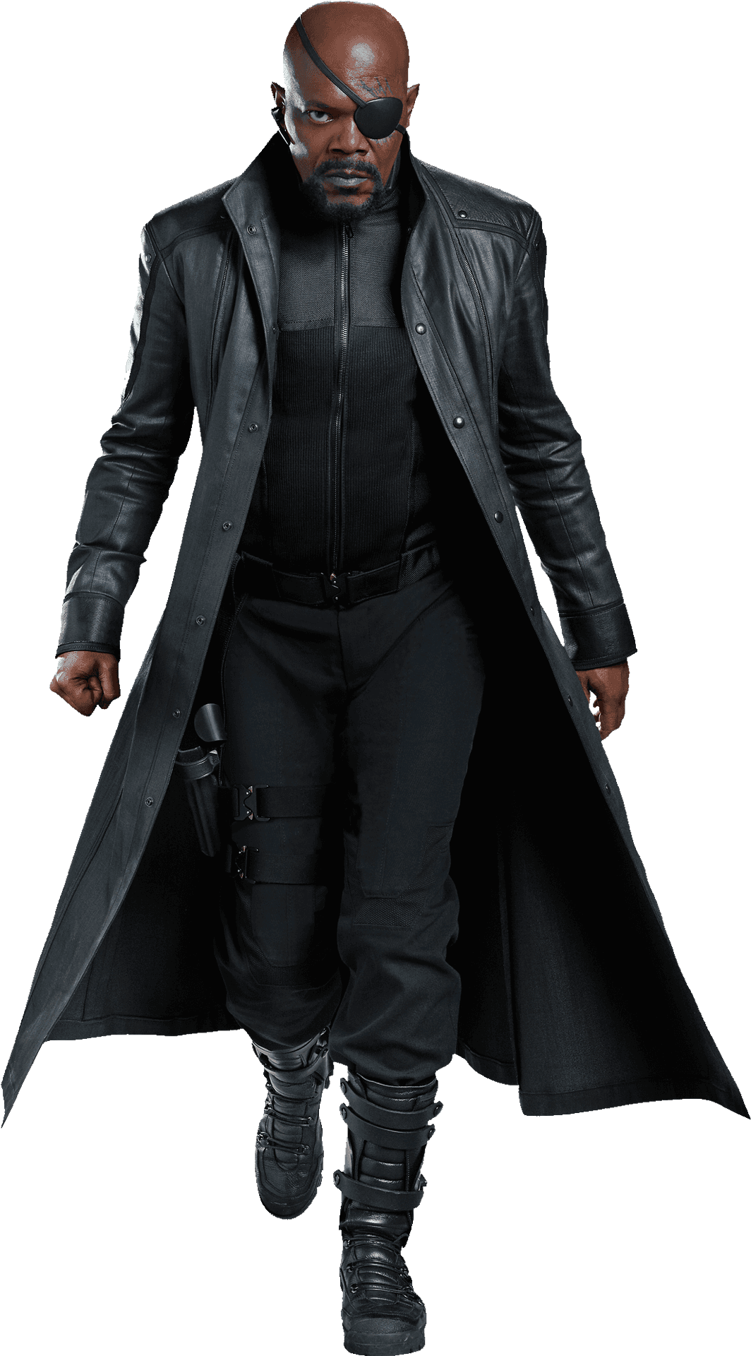 Nick Fury M C U Portrait PNG Image