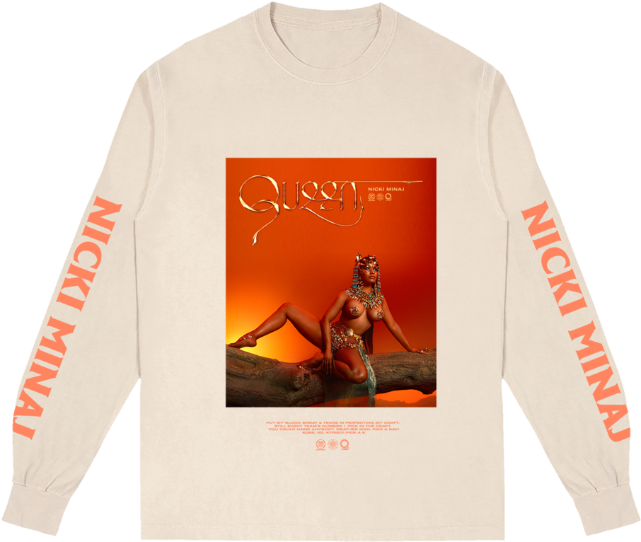 Nicki Minaj Queen Album Art Sweatshirt PNG Image