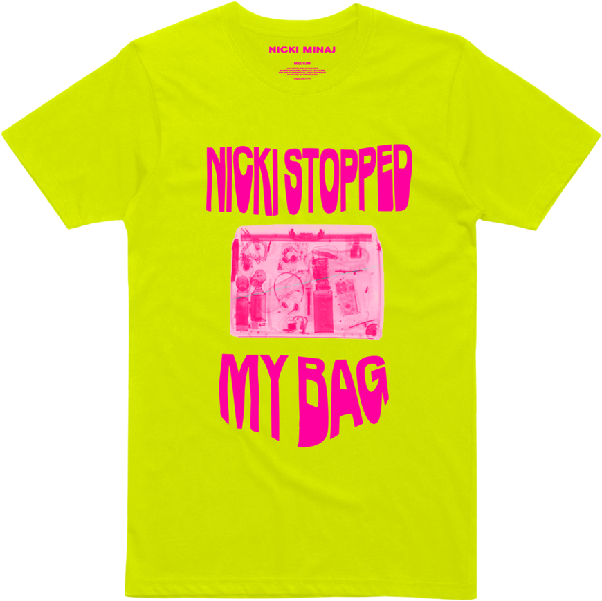 Nicki Stopped My Bag T Shirt PNG Image