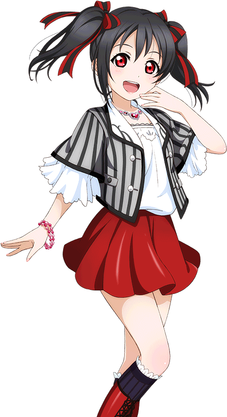 Nico Yazawa Anime Character Pose PNG Image