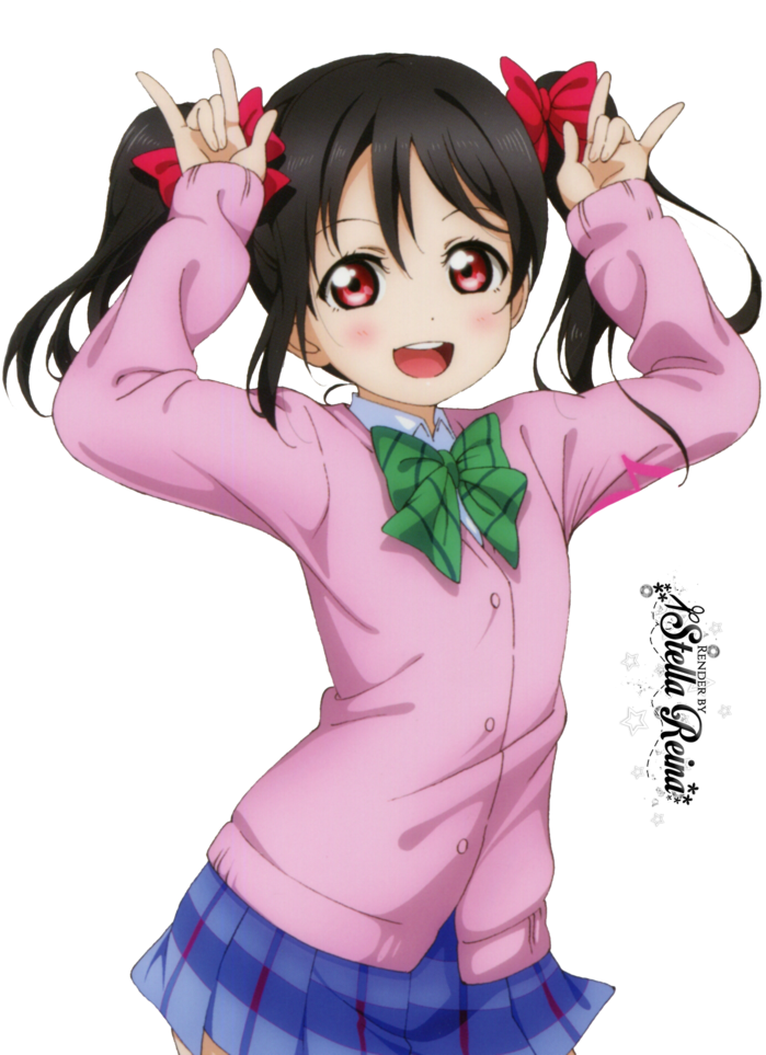 Nico Yazawa Cute Pose Love Live PNG Image