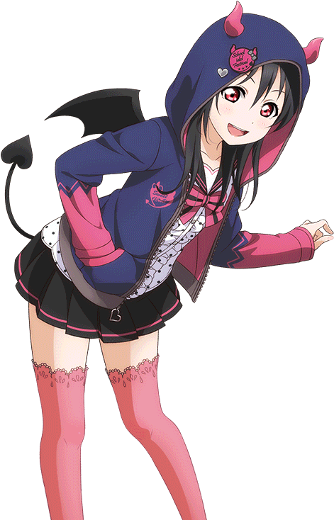 Nico Yazawa Demon Cosplay PNG Image