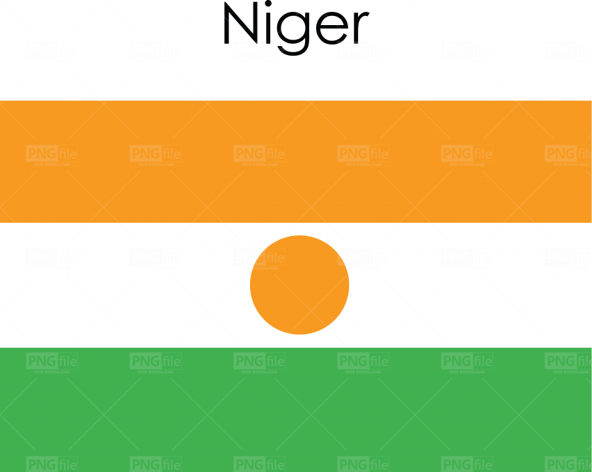 Niger Flag Representation PNG Image