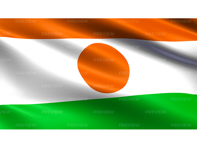 Niger Flag Waving PNG Image