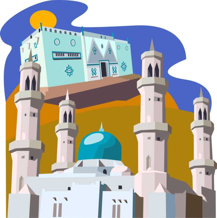 Niger Mosque Illustration PNG Image