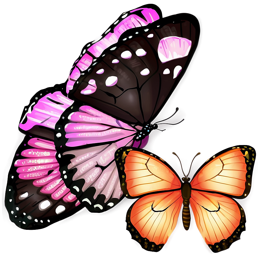 Night Butterflies Png 1 PNG Image