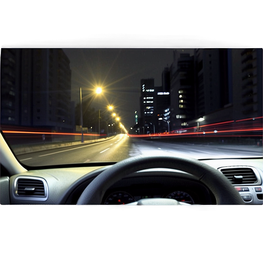 Night City Driving Png Sbr PNG Image