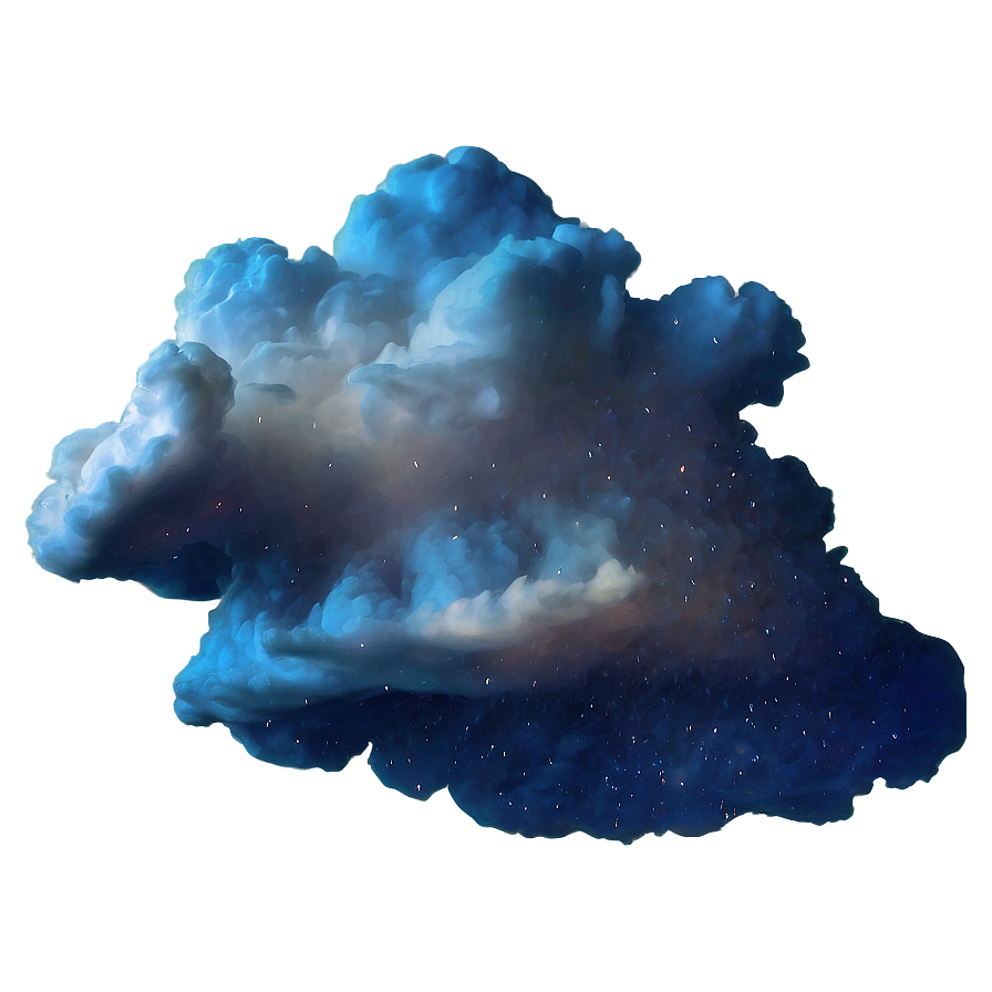 Night Sky Blue Clouds Png Wpq PNG Image