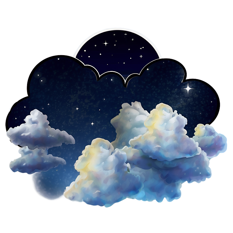 Night Sky Cloud Png 04302024 PNG Image