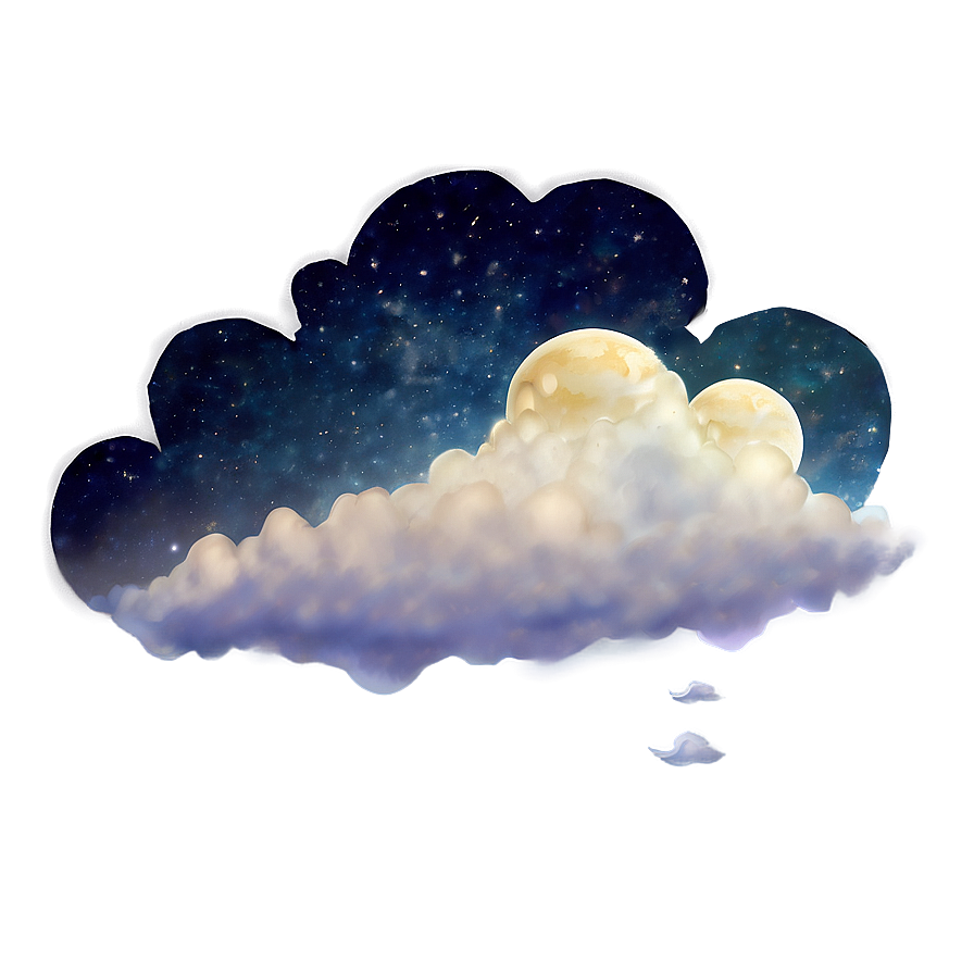 Night Sky Clouds Png Kdn PNG Image