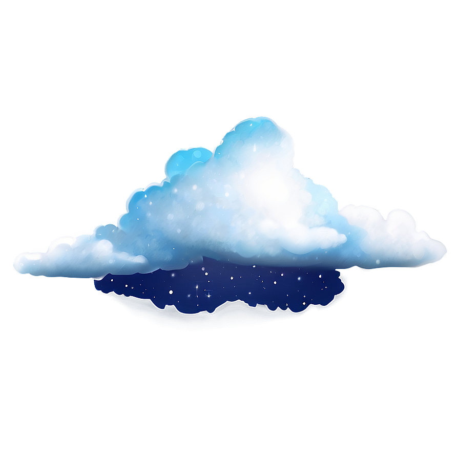 Night Sky Clouds Png Vtt41 PNG Image