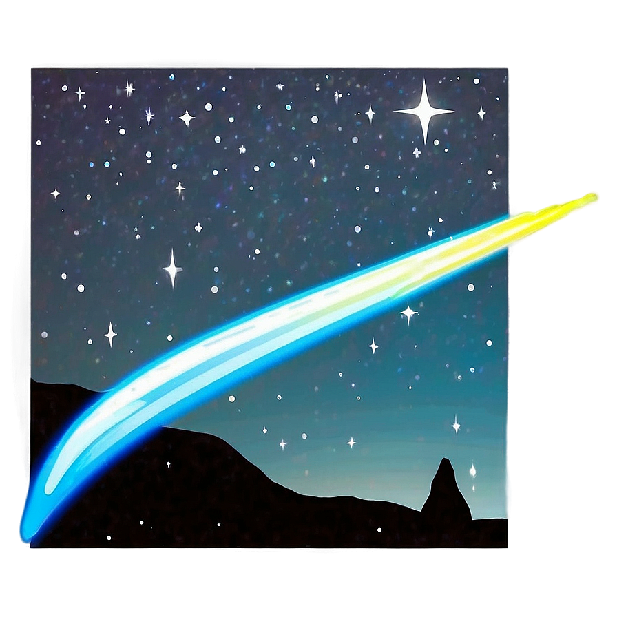 Night Sky With Shooting Star Png 05232024 PNG Image