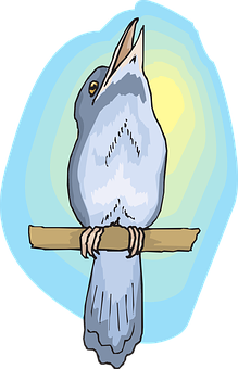 Nighthawk Perched Cartoon PNG Image