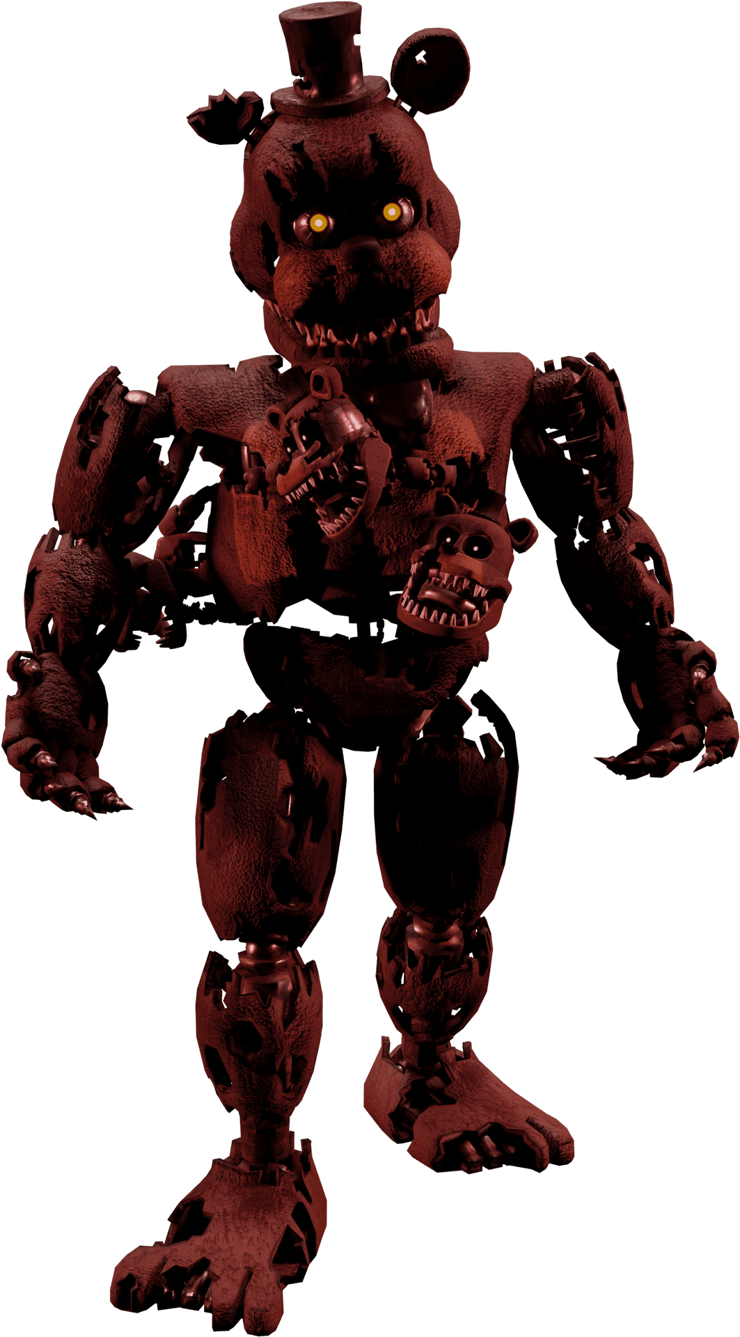 Nightmare Freddy F N A F Character PNG Image