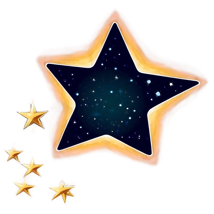 Nighttime Black Stars Sky Png Ayu19 PNG Image