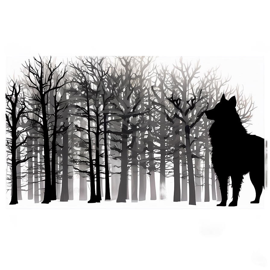 Nighttime Forest Silhouette Png Ivm PNG Image