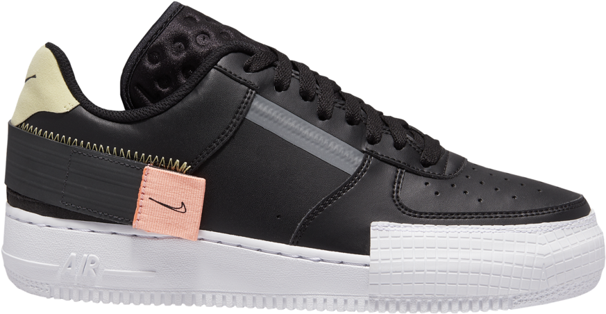 Nike Air Force1 Sneaker Side View PNG Image