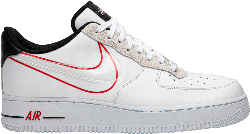 Nike Air Force1 Sneaker Side View PNG Image