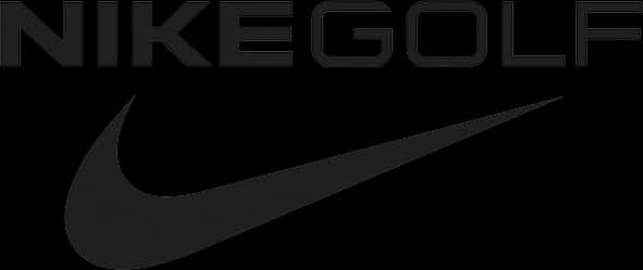 Nike Golf Logo Black Background PNG Image