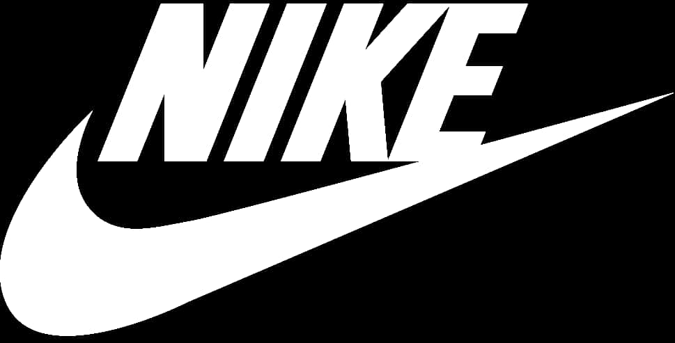 Nike Logo Blackand White PNG Image