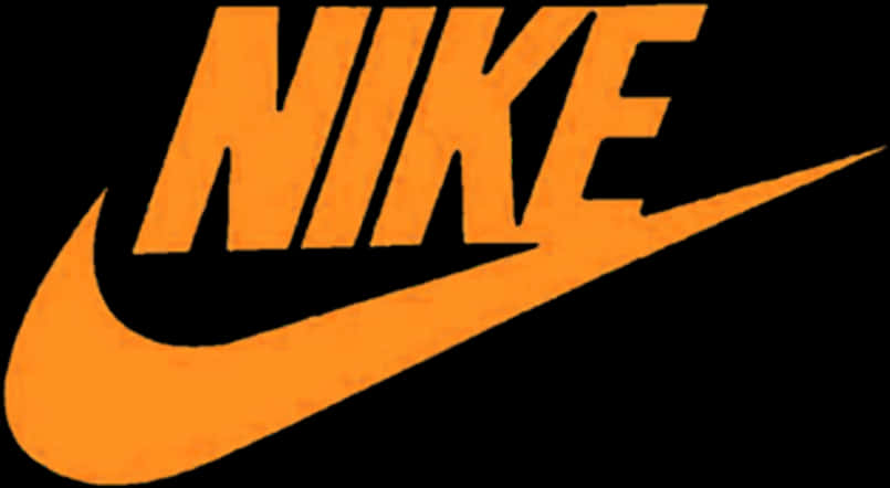 Nike Logo Orange Swoosh PNG Image