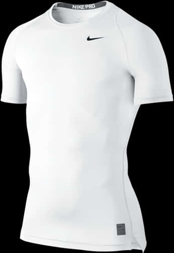 Nike Pro White Compression Shirt PNG Image