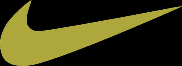 Nike Swoosh Logo Olive Background PNG Image