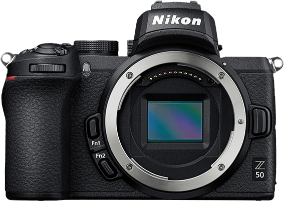 Nikon Z50 Mirrorless Camera Body PNG Image