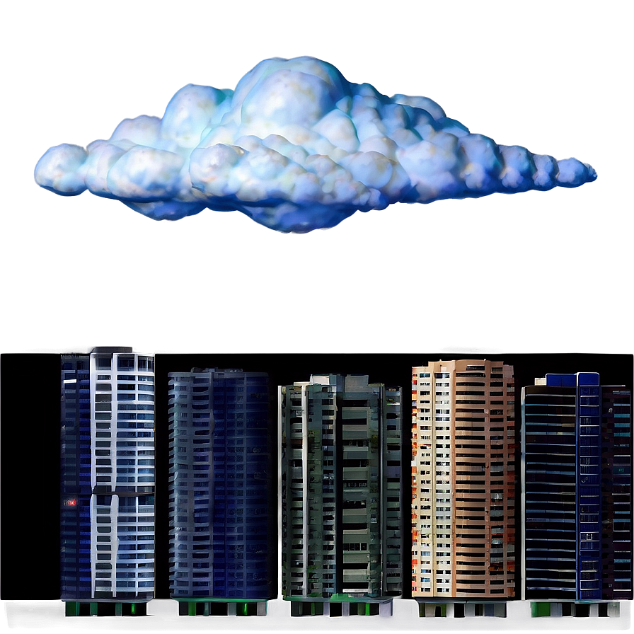 Nimbus Above Cityscape Png Kyq PNG Image