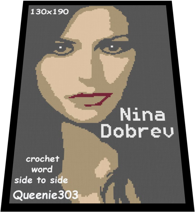 Nina Dobrev Crochet Pattern PNG Image