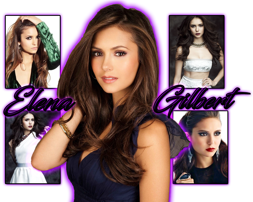 Nina Dobrevas Elena Gilbert Collage PNG Image