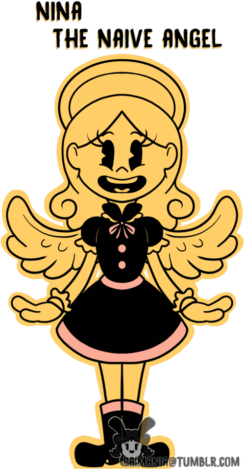 Nina The Naive Angel Illustration PNG Image