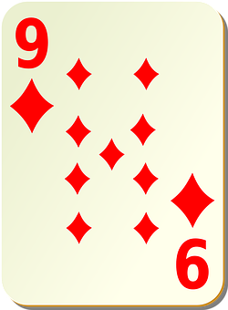 Nineof Diamonds Playing Card PNG Image