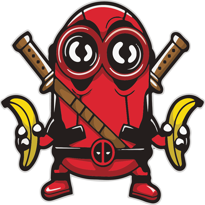 Ninja Banana Hybrid Character PNG Image