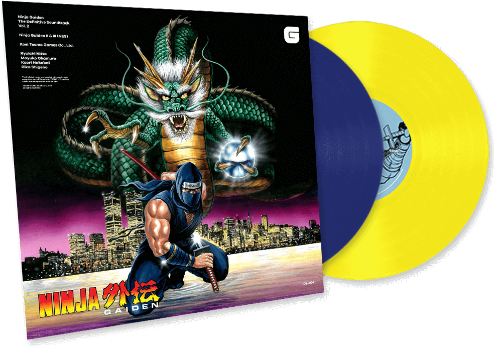 Ninja Gaiden Soundtrack Vinyl Art PNG Image