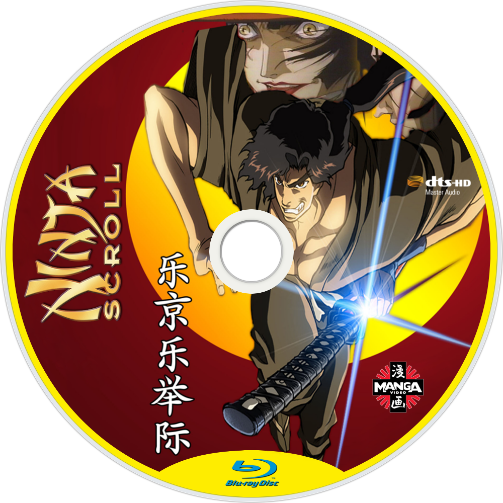 Ninja Scroll Anime Bluray Disc PNG Image