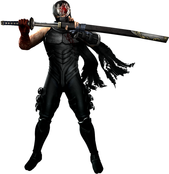 Ninja Warriorwith Katana PNG Image