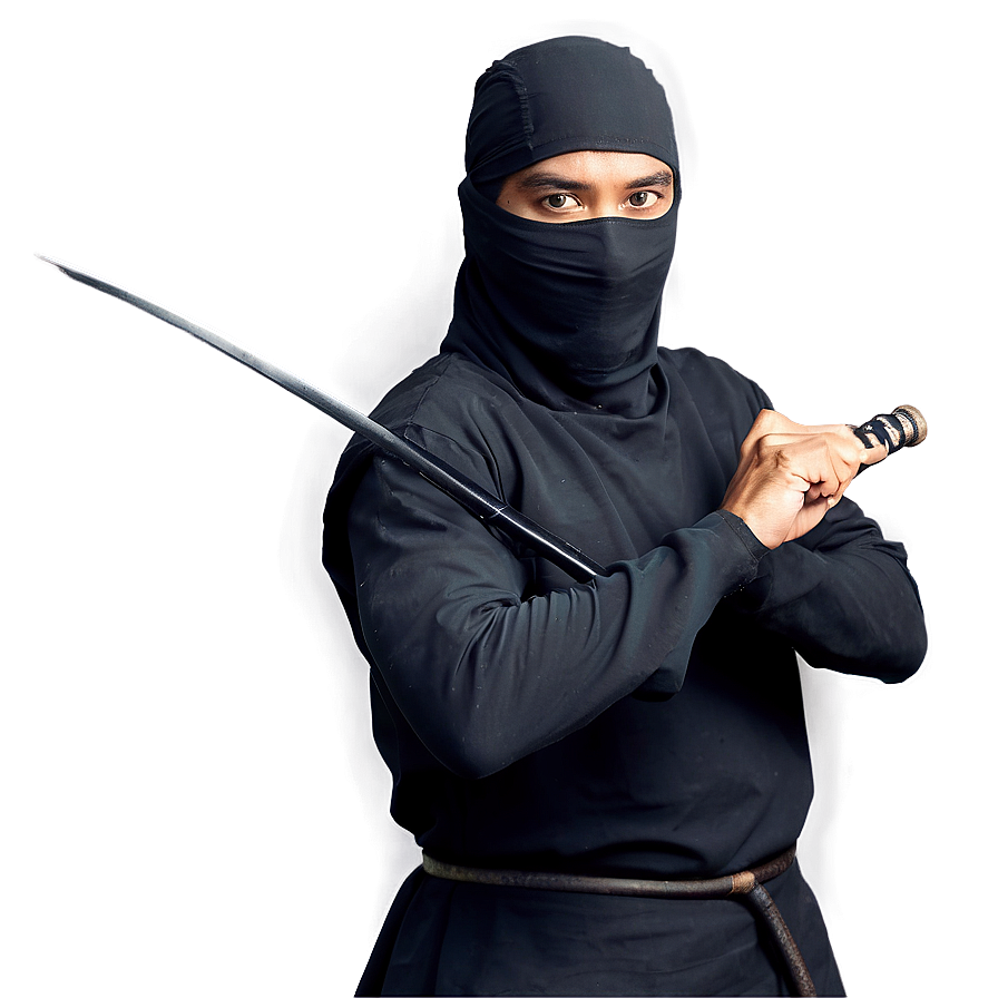 Ninja With Bo Staff Png Uko1 PNG Image