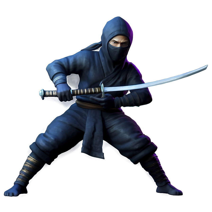 Ninja With Dual Swords Png Hro PNG Image