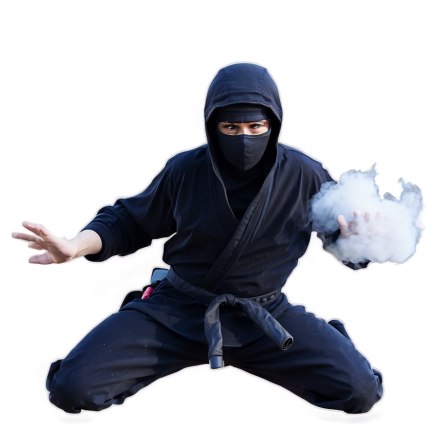 Ninja With Smoke Bomb Png 15 PNG Image