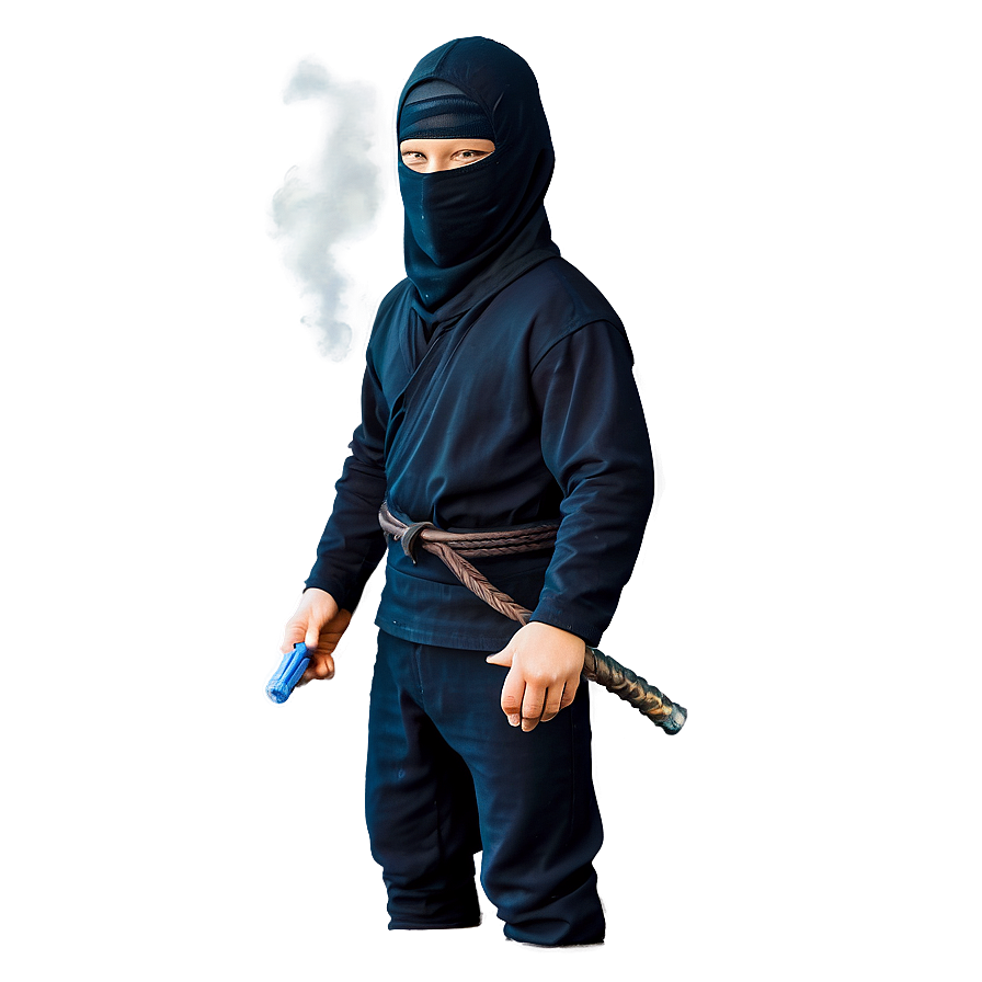 Ninja With Smoke Bomb Png Udm PNG Image