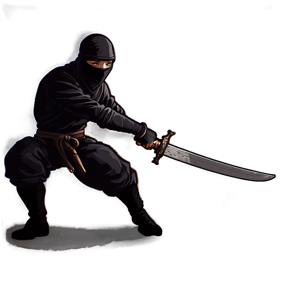 Ninja With Sword Png Kom20 PNG Image